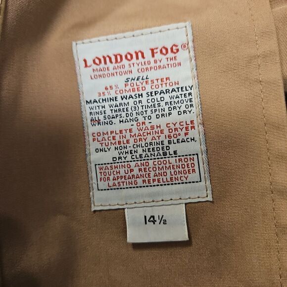 Vintage London Fog Trench Coat sz 14 1/12 -16 see measurements - Picture 5 of 12
